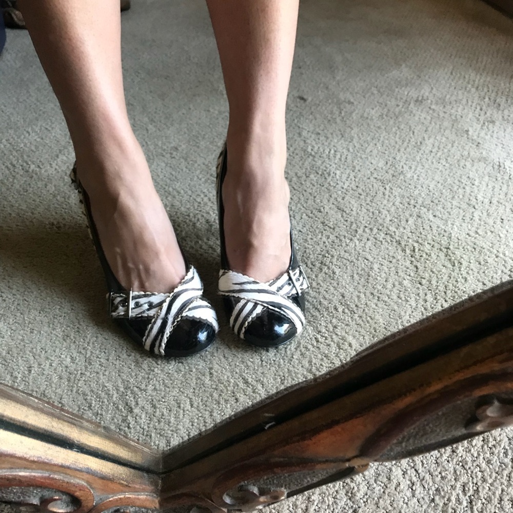 Naughty Monkey Patent Leather heels size 8